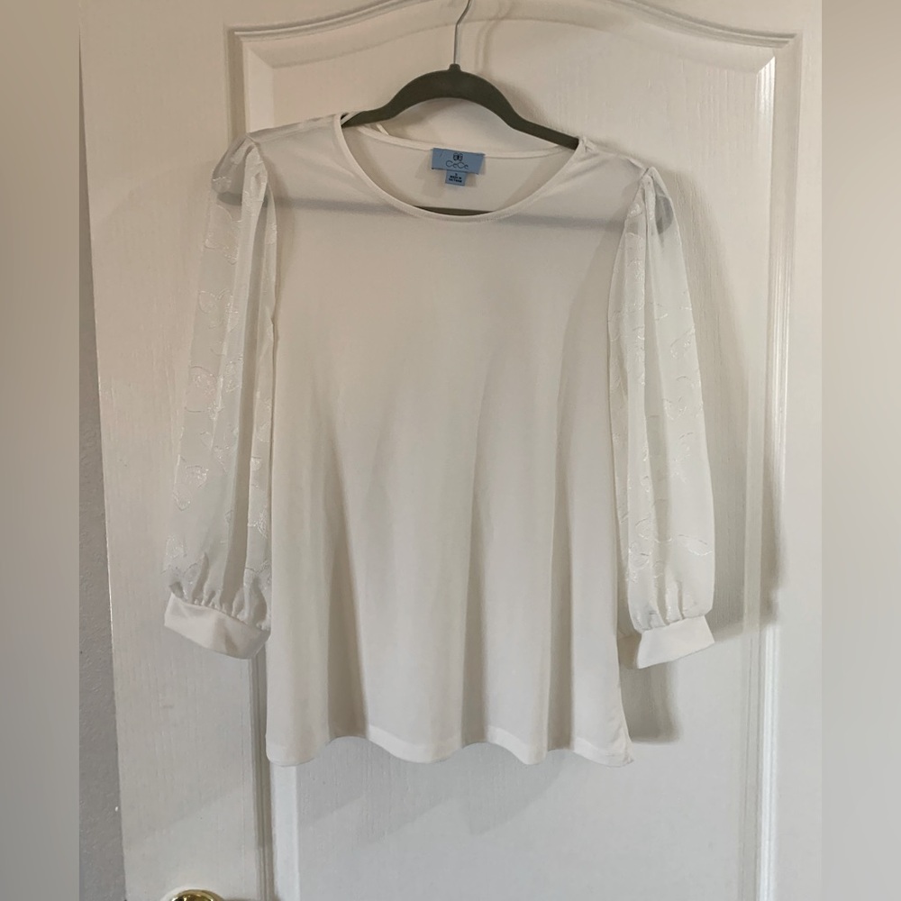 CeCe White Blouse